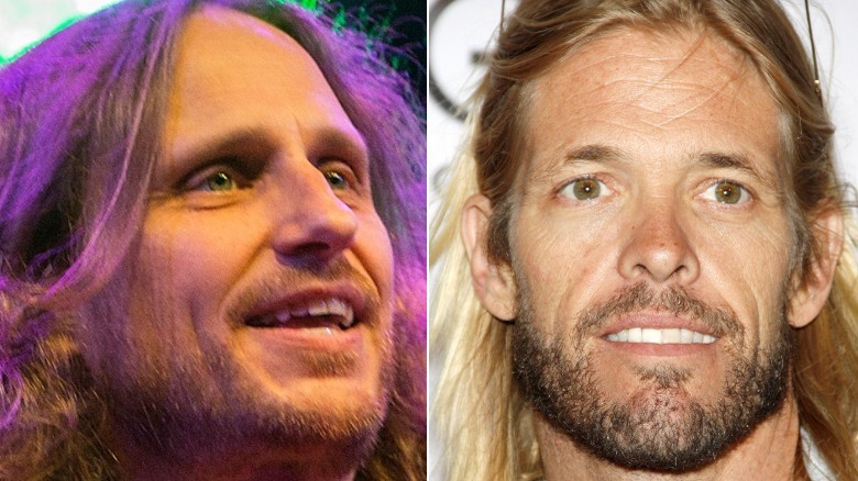 Jon Davison of Yes and Taylor Hawkins of Foo Fighters