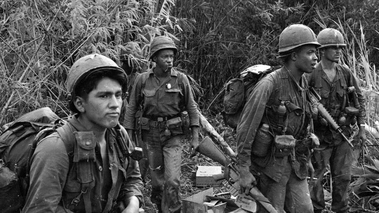 U.S. Soldiers in jungles of Vietnam