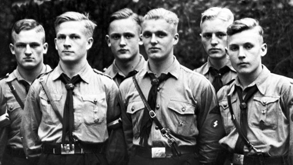 Members of the Hitler Youth posing
