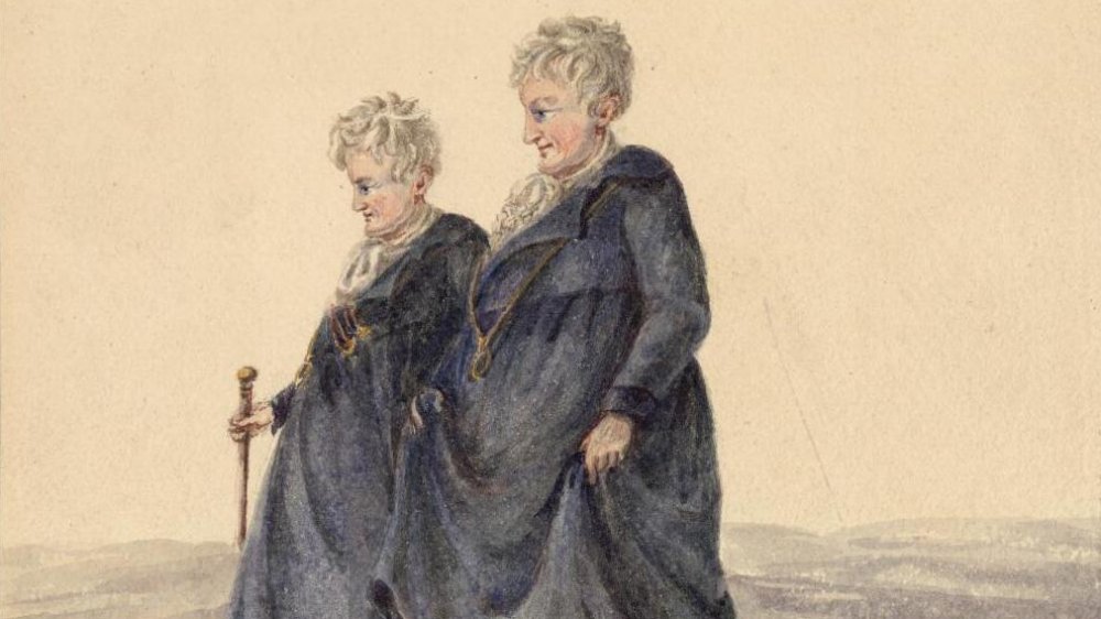 Portrait of the Ladies of  Llangollen, 1819