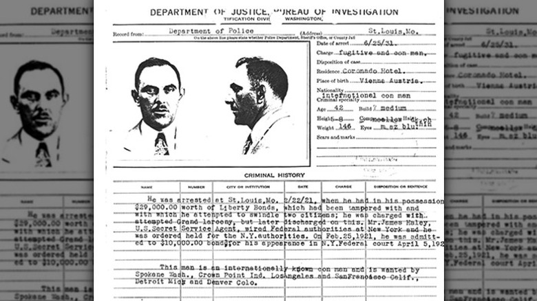 Victor Lustig mugshot