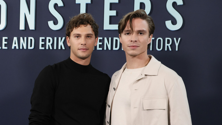 Cooper Koch and Nicholas Alexander Chavez at Monsters event