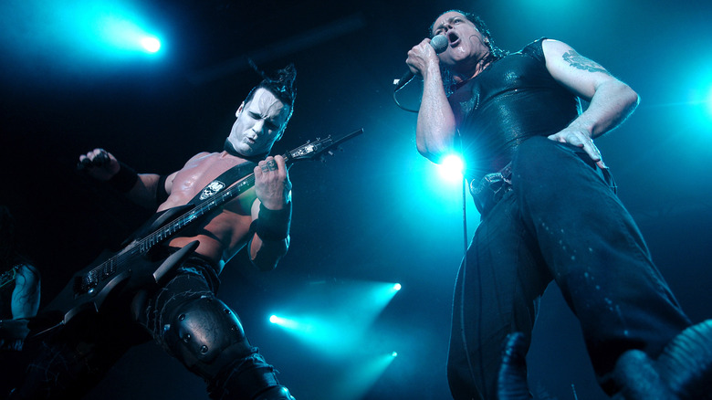 Glenn Danzig and Doyle of the Misfits performing together on stage