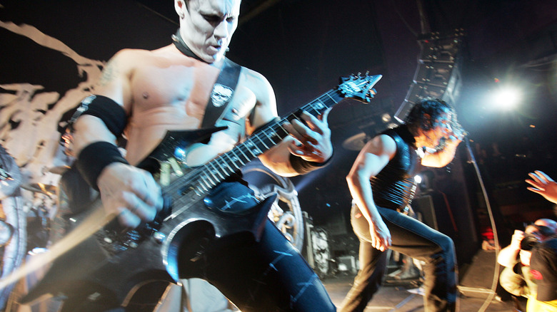 Glenn Danzig and Doyle perform on stage