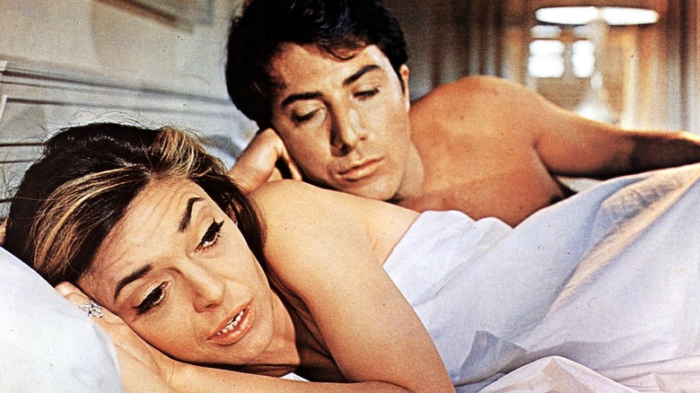 Anne Bancroft and Dustin Hoffman