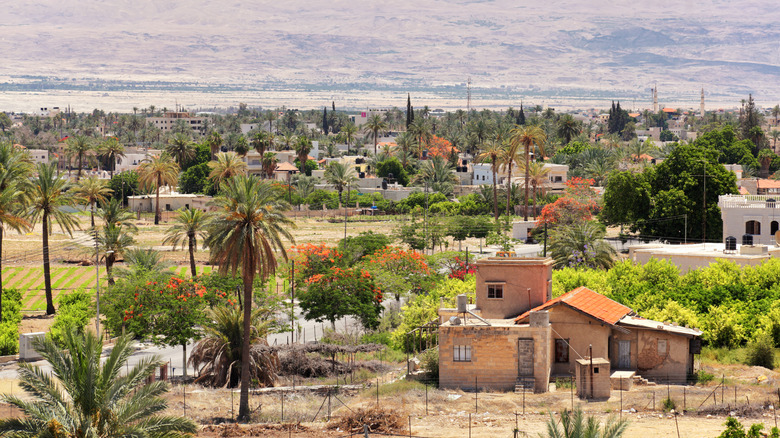 Jericho city aerial view