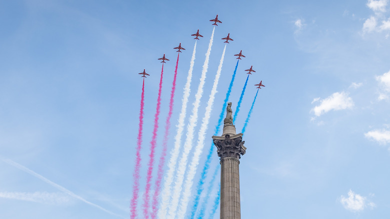 The Red Arrows in formation
