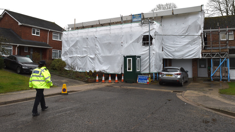 Sergei Skripal's home during police investigation