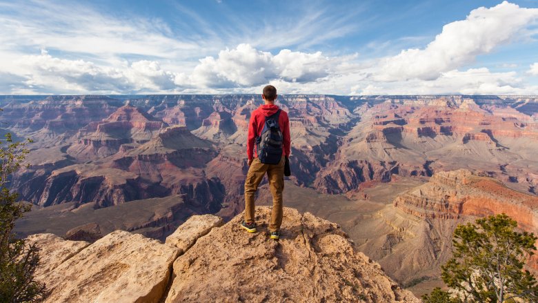 Hiker at the Grand Canyon