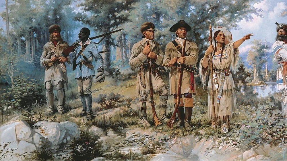 Lewis and Clark at Three Forks by Edgar Samuel Paxson, 1912