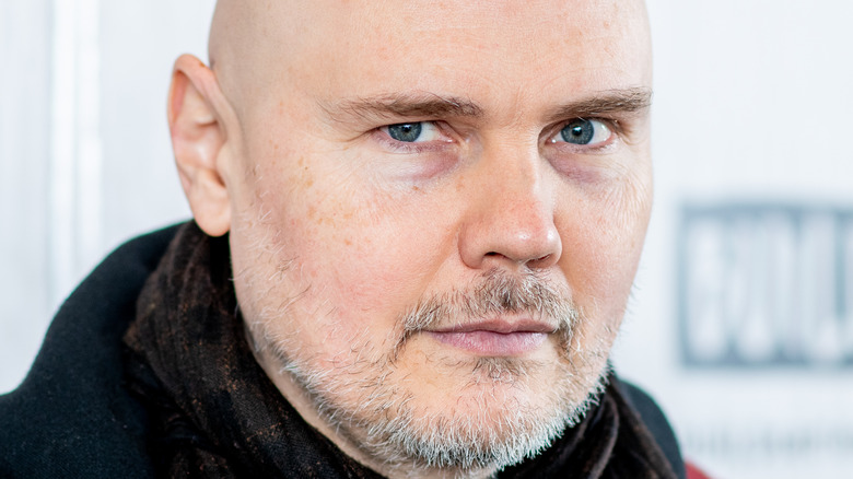 Billy Corgan staring ahead