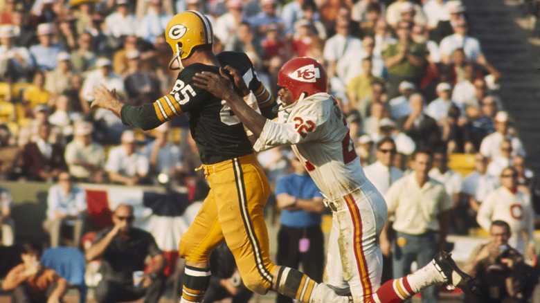 Max McGee trying to get open