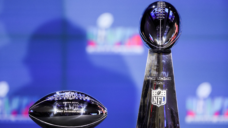 Lombardi Trophy in press conference