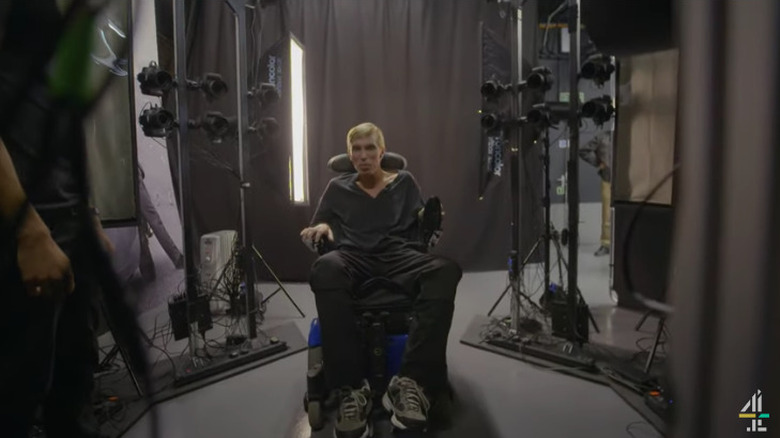 Peter Scott-Morgan on a sound stage