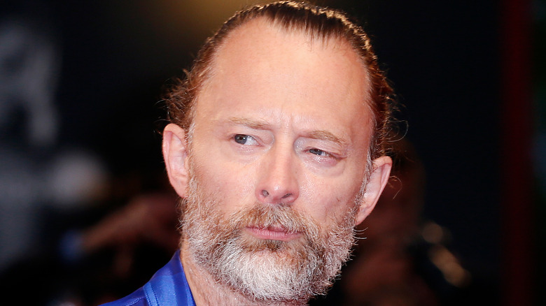 Thom Yorke staring