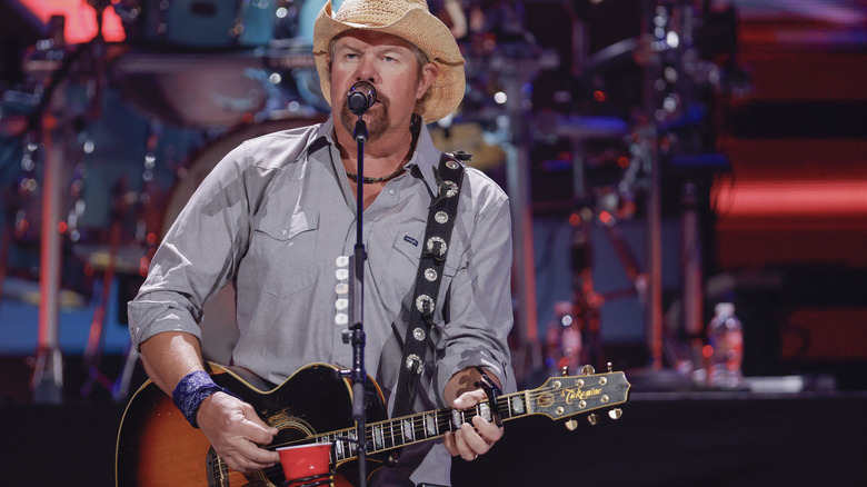 Toby Keith performs at the iHeart Country Festival in 2021