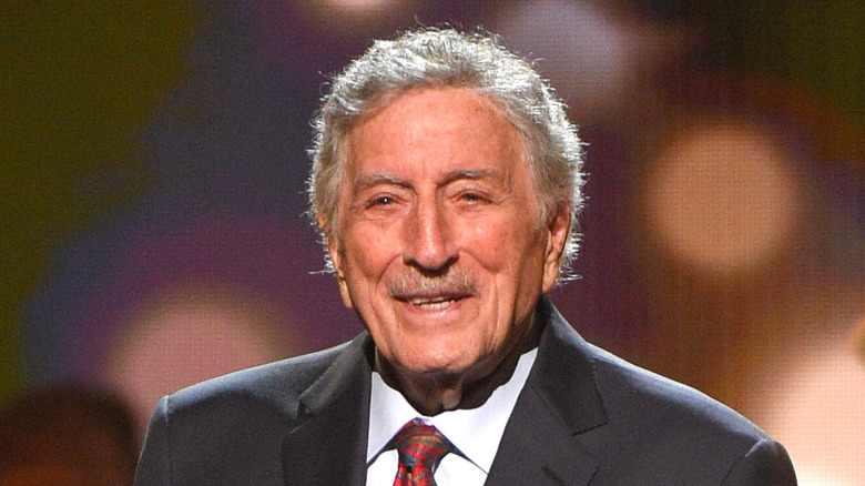 Tony Bennett smiling onstage