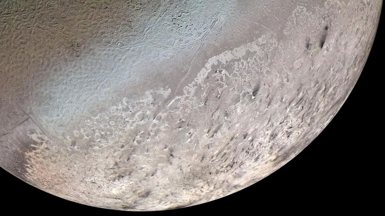 Voyager 2 photograph of Triton.