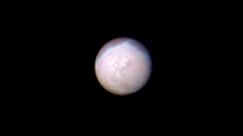 Voyager 2's approaching view of Triton.