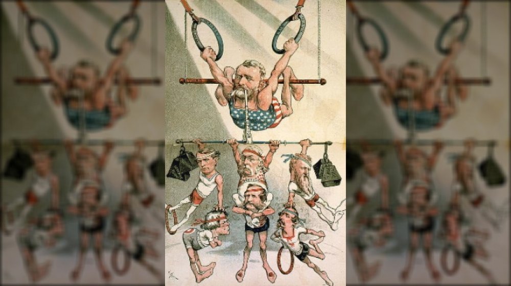 Political cartoon showing President Grant.