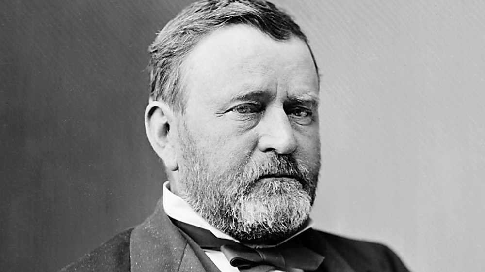 Portrait of US president Ulysses Simpson Grant on 50 dollars