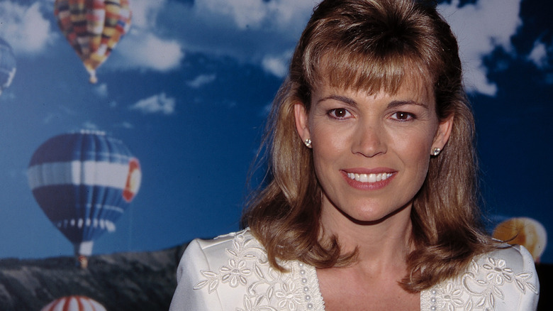 Vanna White hot air balloon background