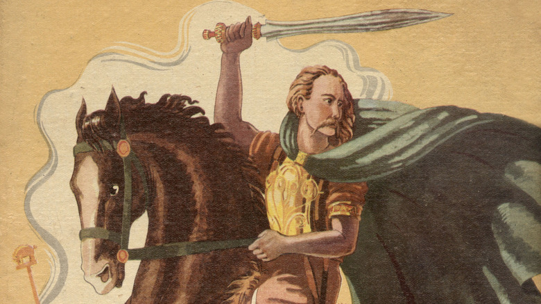 Vercingetorix book cover illustration by Jean-Jacques Pichard edit by Grund Paris 1937 