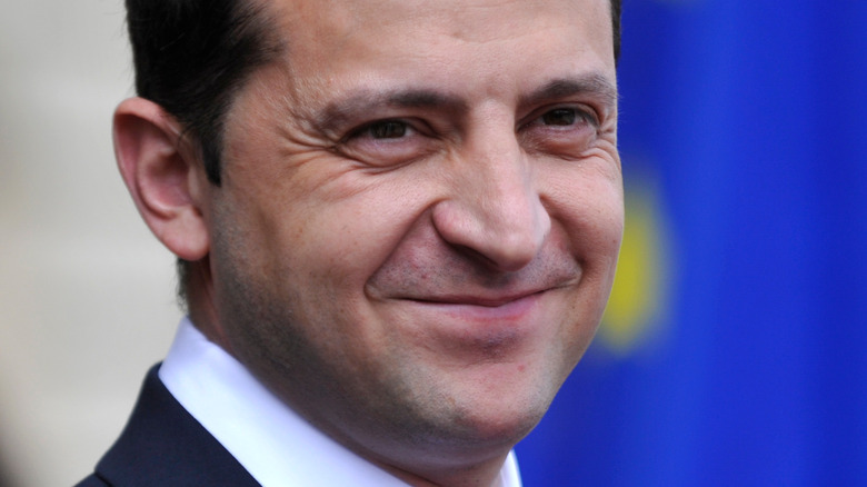 Volodymyr Zelensky close-up