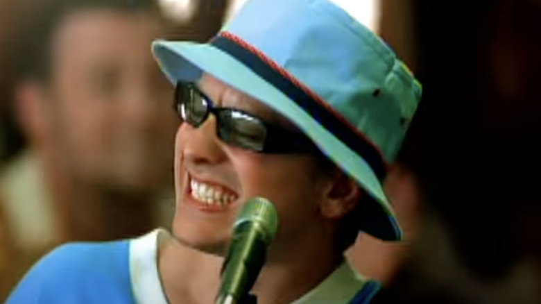 Brendan B. Brown of Wheatus in "Teenage Dirtbag" video wincing