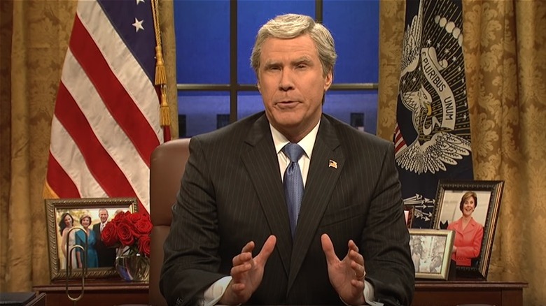 Will Ferrell as George W. Bush in Oval Office