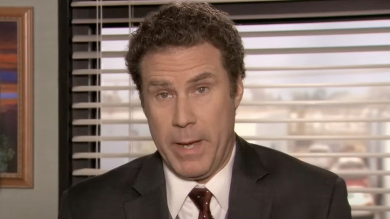 Will Ferrell in talking head segment on The Office