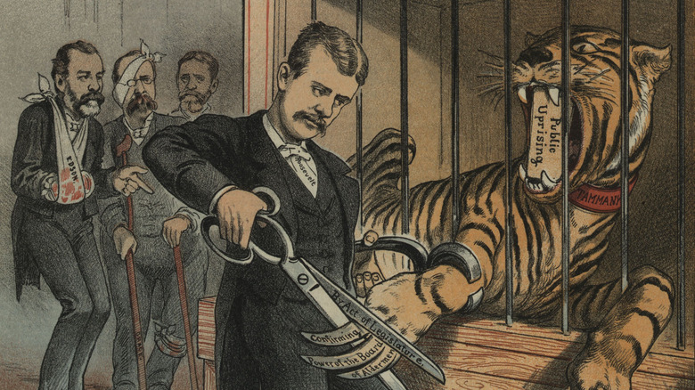 Political cartoon of Tammany Hall