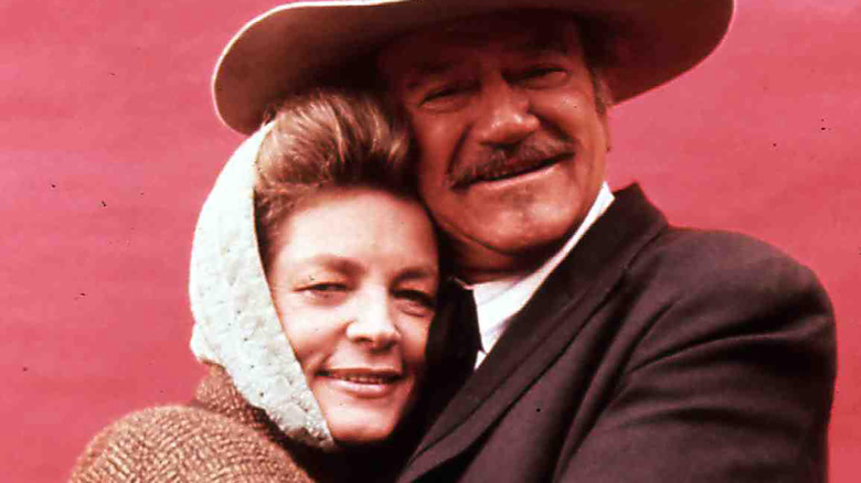 John Wayne and Lauren Bacall