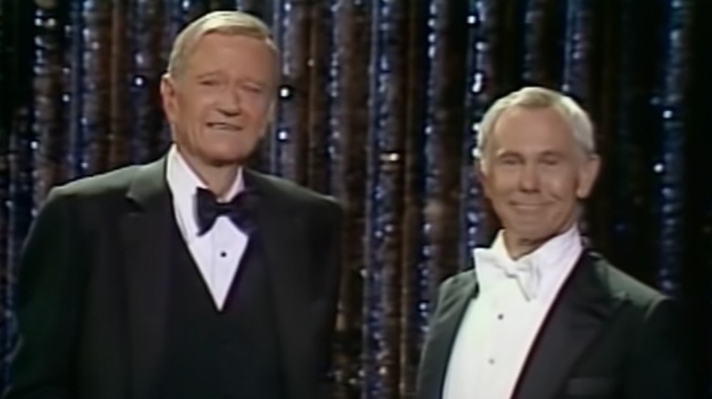 John Wayne and Johnny Carson