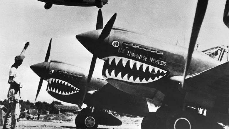 flying tigers bombers about to depart on a raid