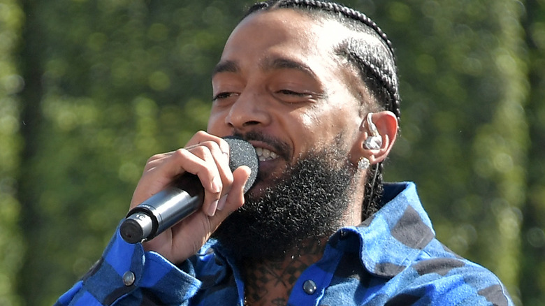 Nipsey Hussle performing