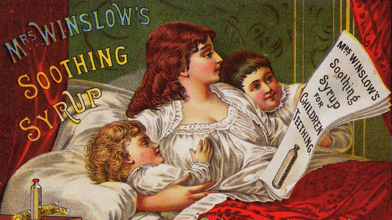 Mrs Winslow's Soothing Syrup mother children