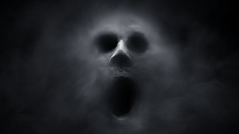 scary ghost face