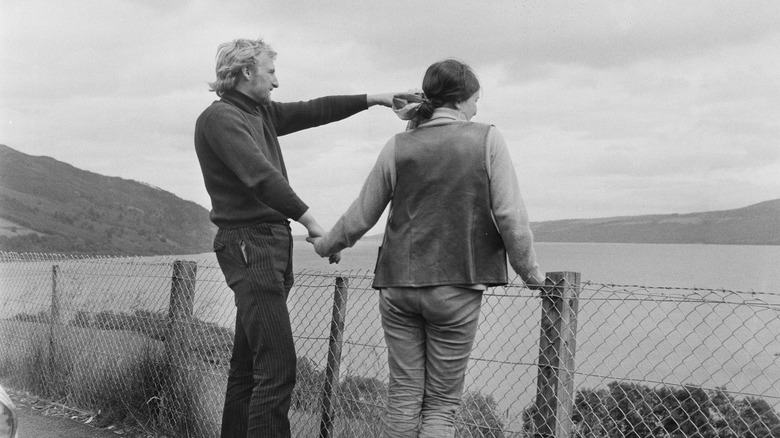 Man and woman at Loch Ness