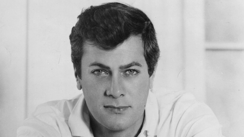 Black and white Tony Curtis