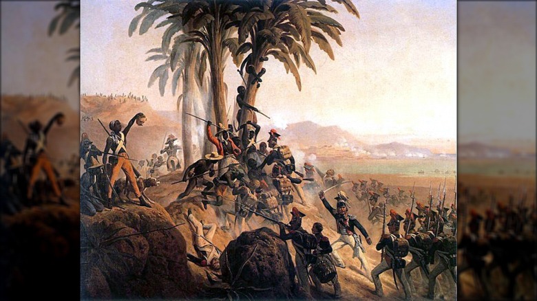 Battle of San Domingo in the Caribbean