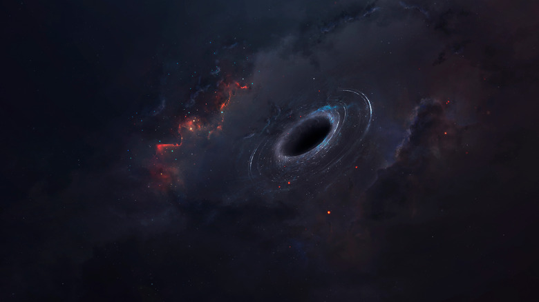 Artistic depiction of black hole