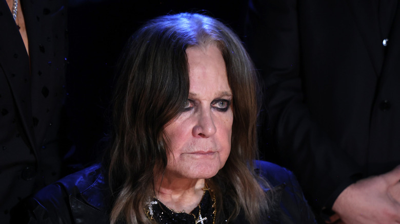 Singer Ozzy Osbourne staring ahead