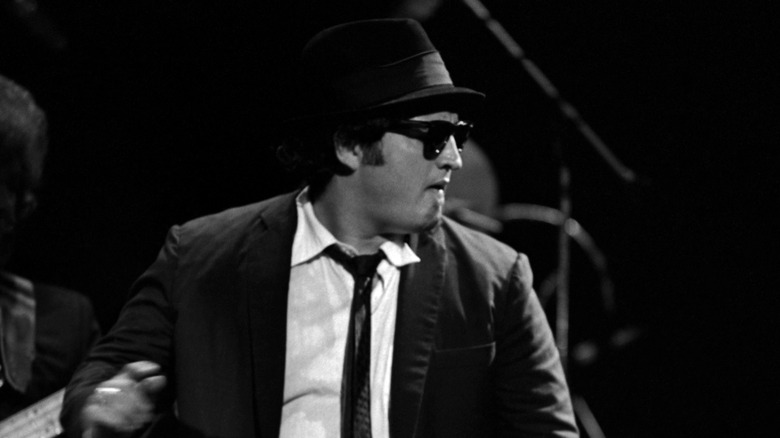 John Belushi performing as one of the Blues Brothers, 1978