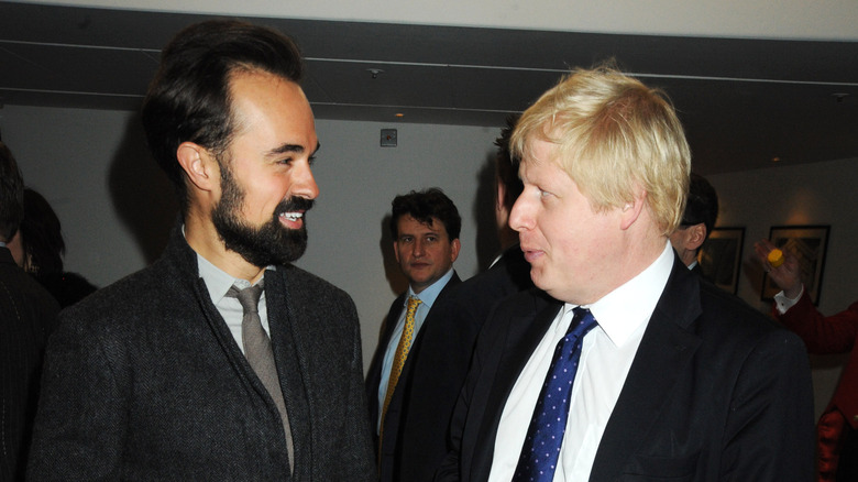Boris Johnson with Evgeny Lebedev