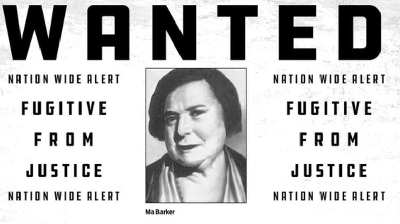Ma Barker wanted poster