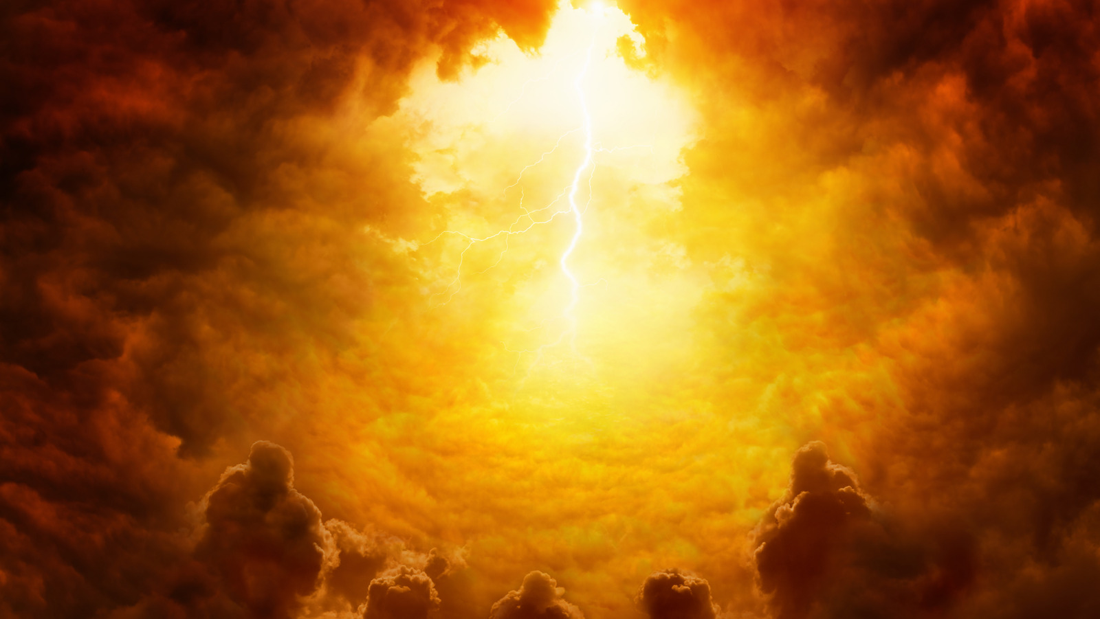 'a lightning bolt in the sky'