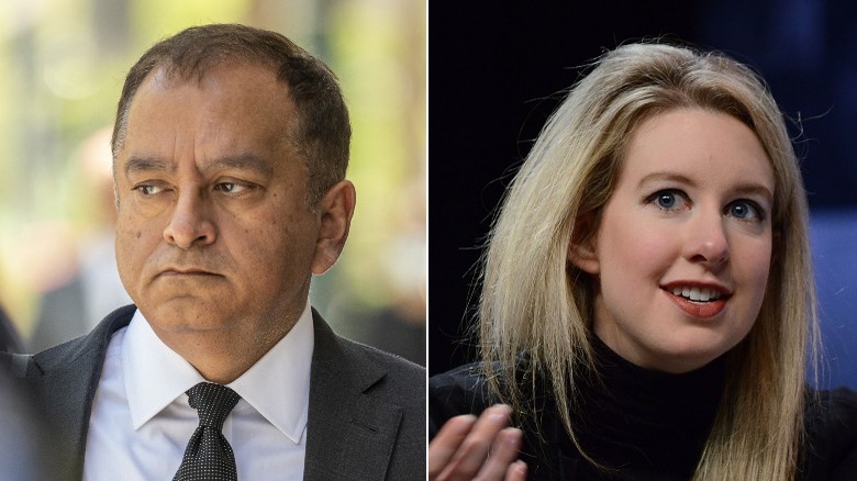Sunny Balwani and Elizabeth Holmes