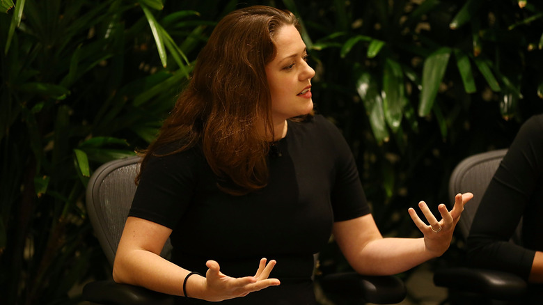 Liesel Pritzker Simmons giving a talk