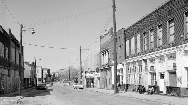 A quiet day in Beale Street Historic District, Memphis